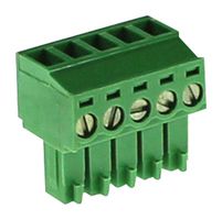 CAMDENBOSS CTB922HD/5 Pluggable Terminal Block, 5, 200 V, 10 A, 3.5 mm, 26 AWG, 16 AWG RoHS Compliant: Yes