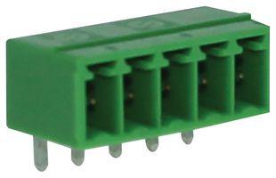 CAMDENBOSS CTB932HD/5 Terminal Block Header, 5, 200 V, 10 A, 3.5 mm, Through Hole Right Angle, Header RoHS Compliant: Yes