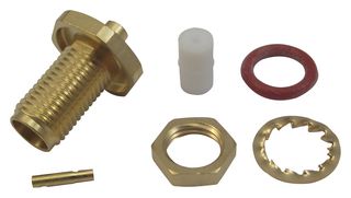 RADIALL R124326003W RF COAX, SMA, STR BULKHEAD JACK, CABLE