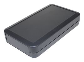 TAKACHI LC135-M2-D Enclosure, Battery Compartment, Handheld, 27 mm, 76 mm, 135 mm, Plastic, Grey RoHS Compliant: Yes