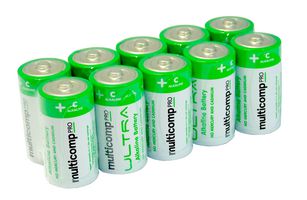 MULTICOMP PRO MP-PSG91115. BATTERY, ALKALINE, C, 1.5V, 8AH ROHS COMPLIANT: NA