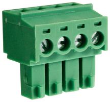 CAMDENBOSS CTBP92HE/4 TB, PLUGGABLE, 4POS, 28-16AWG