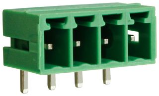 CAMDENBOSS CTBP93HE/4 TERMINAL BLOCK, HEADER, 4POS, R/A, TH