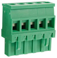 CAMDENBOSS CTBP92VG/5R TB, PLUGGABLE, 5POS, 28-14AWG