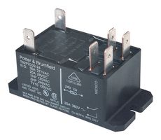 POTTER&BRUMFIELD - TE CONNECTIVITY T92P7D12-24 POWER RELAY, 24VDC, DPST-NO, 40A, THT