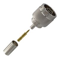 AMPHENOL RF 82-6034 RF CONNECTOR, N, STRAIGHT PLUG, CABLE