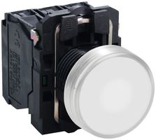 SCHNEIDER ELECTRIC XB5AW31B5 ILLUM INDUSTRIAL PB SW, 6A/120V, WHITE