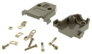 NORCOMP 977-015-010R031 BACKSHELL, 180 DEG, 15POS, ABS