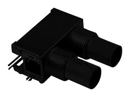 AMPHENOL RF 031-6577 RF COAX, BNC, R/A DUAL JACK, 50 OHM, PCB