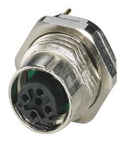 PHOENIX CONTACT 1553006 SENSOR CONNECTOR, M12, RCPT, 4POS
