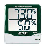 EXTECH INSTRUMENTS 445703 BIG DIGIT HYGRO THERMOMETER, RH/TEMP