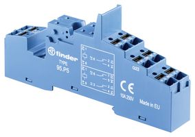 FINDER 95P5SPA RELAY SOCKET, DIN RAIL/PANEL, 8PIN, QC