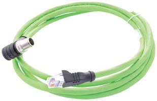 METZ CONNECT 142M1D19010 SENSOR CORD, 4P M12 PLUG-PLUG, 1M