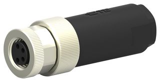 TE CONNECTIVITY T4010008041-000 SENSOR CONNECTOR, M8, RCPT, 4POS, CABLE