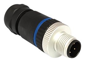 BULGIN LIMITED PXPPAM12FIM08ASTPG9 SENSOR CONN, M12, PLUG, 8POS, CABLE
