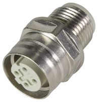 HARTING 21033812403 GENDER CHANGER, RCPT, 4POS, M12 D-CODE