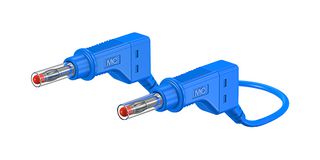 STAUBLI 66.9408-050-23 SIL TEST LEAD, BLUE, 500MM, 600V, 32A