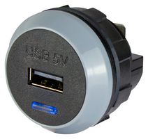 ALFATRONIX PVPRO-S USB CHARGER RCPT, 1PORT, BLACK