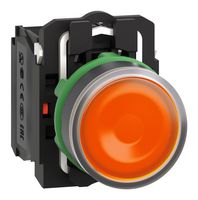 SCHNEIDER ELECTRIC XB5AW35B5 PULSADOR ILUM, NO/NC, 6A, 120V, NARANJA