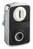 SCHNEIDER ELECTRIC ZB4BA7121 CABEZAL PULSADOR, BLANCO-I/NEGRO-O
