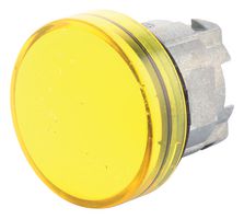 SCHNEIDER ELECTRIC ZB4BV083 SWITCH HEAD, YELLOW PILOT LIGHT, PB SW