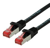 ROLINE 21.15.2651 PATCH CORD, RJ45 PLUG, CAT6, 1M, BLACK