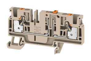 WEIDMULLER 2429850000 TERMINAL BLOCK, DIN RAIL, 2POS, 12AWG