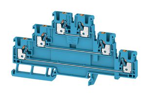 WEIDMULLER 2428520000 TERMINAL BLOCK, DIN RAIL, 6POS, 12AWG