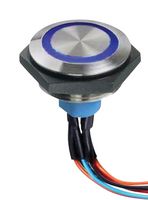 APEM AV5112F102074BK PULSADOR ILUMINADO SPDT 1A 30VDC CABLE