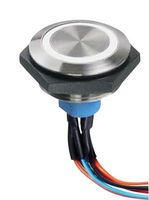 APEM AV5722F102074BK ILLUM PB SW, SPDT, 1A, 30VDC, WIRE LEAD
