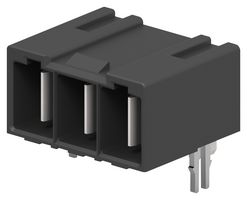 TE CONNECTIVITY 2204529-2 CONN, HEADER, R/A, 3POS, 1ROW, TH