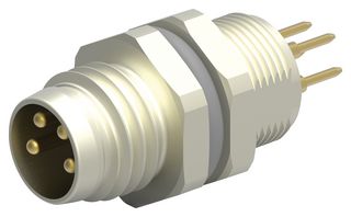 TE CONNECTIVITY T4042014041-000 SENSOR CONNECTOR, M8, PLUG, 4POS, PANEL