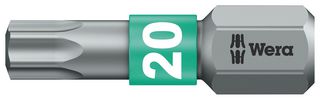 WERA 05066124001 TORX BIT, SIZE T20, 25MM