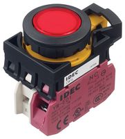 IDEC CW1L-M1E01QM4R PB SWITCH, SPST-NC, 10A, 120VAC, SCREW