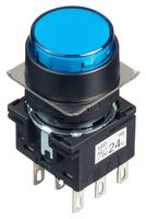 IDEC LB1L-M1T64S PULSADOR, DPDT, 24VAC/DC, SOLDAR, AZUL
