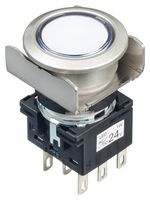 IDEC LB6ML-M1T64PW PULSADOR, ILUM, DPDT, 24VAC/DC, BLANCO