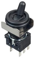 IDEC LB6T-2T6 TOGGLE SWITCH, DPDT, 5A, 250VAC, PANEL