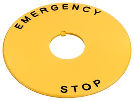 IDEC HWAV5-27 NAMEPLATE, E-STOP SWITCH