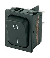 MARQUARDT 01832.1102-01 ROCKER SWITCH, DPST, 10A, 250VAC, BLACK