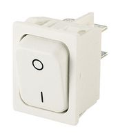 MARQUARDT 01832.3311-01 ROCKER SWITCH, DPST, 20A, 250VAC, WHITE