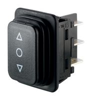 MARQUARDT 01939.3314-01 ROCKER SWITCH, DPDT, 12A, 250VAC, BLACK