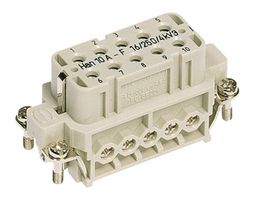 HARTING 09200102814 HEAVY DUTY INSERT, RCPT, 10POS, 2.5MM2