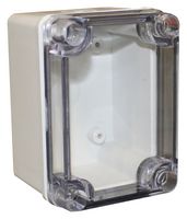 CAMDENBOSS CHDX6-221C ENCLOSURE, MULTIPURPOSE, PC, GREY/CLEAR