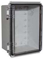 CAMDENBOSS CHDX8-224C ENCLOSURE, HEAVY DUTY, PC, GREY/CLEAR