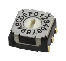 NIDEC COMPONENTS SH-7050TA ROTARY CODE SW, 16POS, HEX, 0.1A, 5V