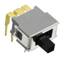 NIDEC COMPONENTS AS2D-5M-10-Z SLIDE SWITCH, DPDT, 0.05A, 48V, TH