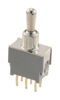 NIDEC COMPONENTS ATE2D-2M3-10-Z TOGGLE SWITCH, DPDT, 0.05A, 60VAC, TH