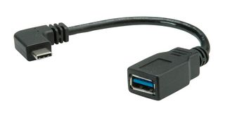 ROLINE 11.02.9031 USB CABLE, 3.0 A RCPT-C PLUG, 150MM