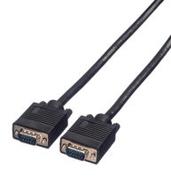 ROLINE 11.04.5210 CABLE, HD D-SUB PLUG-PLUG, BLACK, 10M