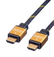 ROLINE 11.04.5565 CABLE, HDMI PLUG-HDMI PLUG, BLK/GOLD, 5M